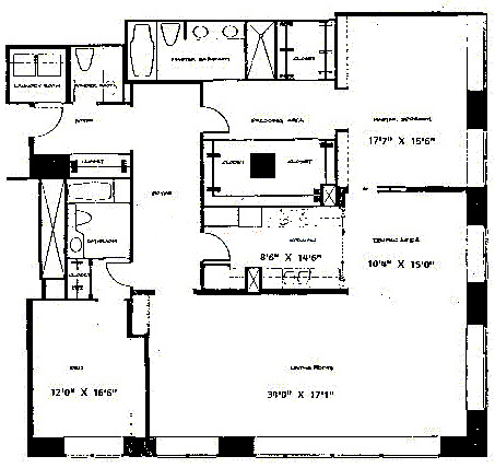 161 E Chicago Floorplan - B Tier*